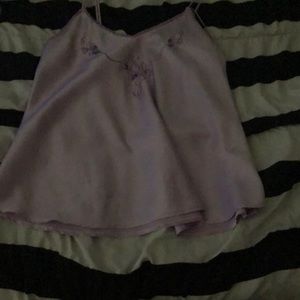 Light purple silk tank